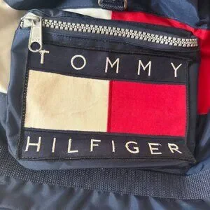 Vintage Tommy Hilfiger Canvas Logo Spell Out Drawstring Backpack Vintage Tommy Hilfiger Backpack Drawstring | Mercari main image 4